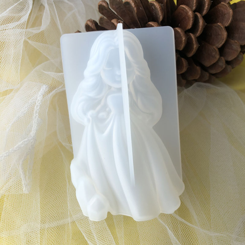 Candle Making Ideas - 3D Cute Princess Silicone Candle Mould