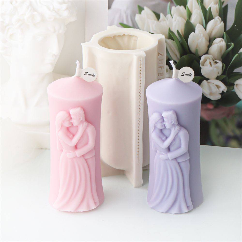 Candle Making Kits - Man and Woman Pillar Silicone Candle