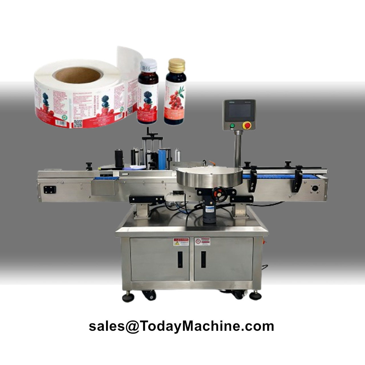 Label Sticker Round - Automatic Double Side Labeling Machine for