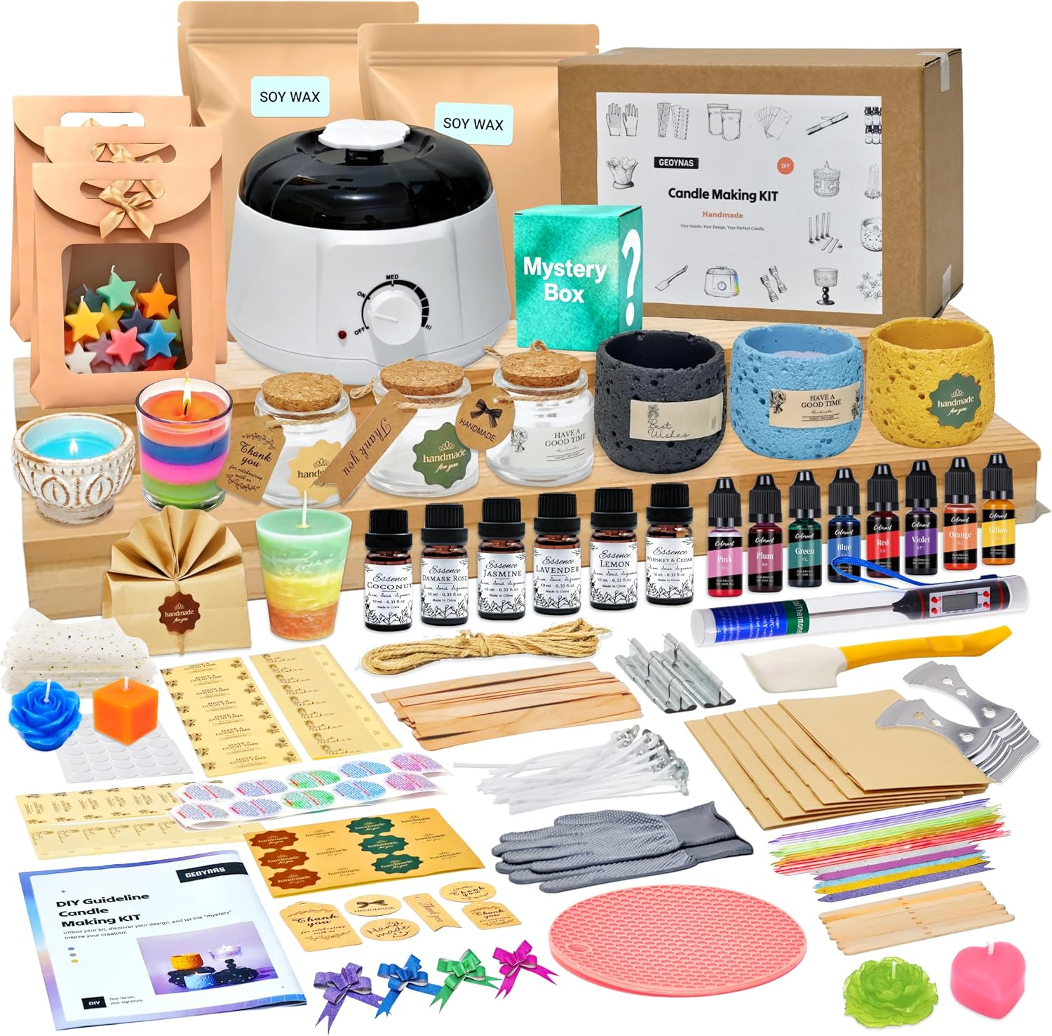 Candle Making Kit For Adults - 128pcs Candle Making Kit for Adults