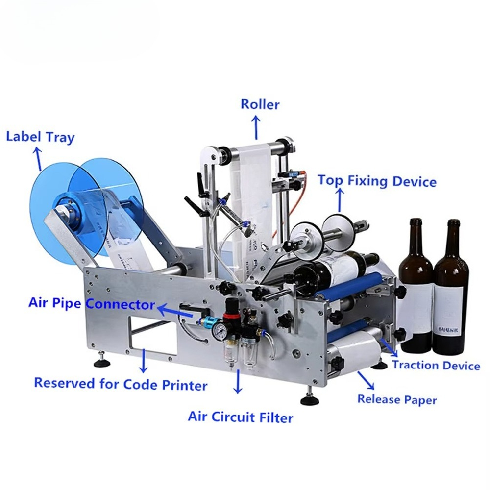 Bottle Labeling Printing Machi - Label Sticker Round ulasan dan harga