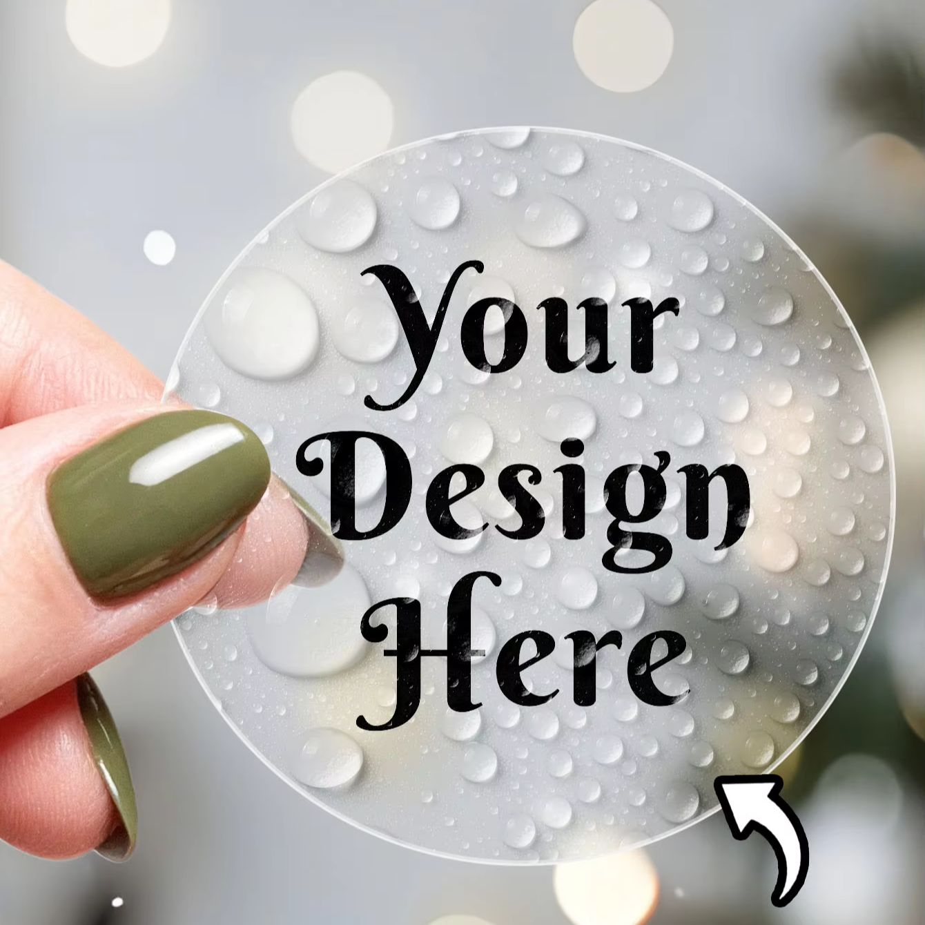 1-180PCS Custom Round Waterpro - Label Sticker Round ulasan dan harga