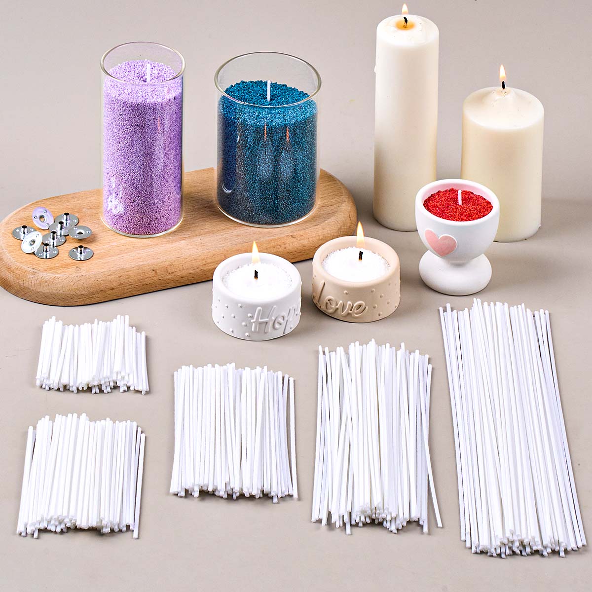 50Pcs 5-20Cm Candle Wicks Waxe - Candle Making Instructions ulasan dan harga