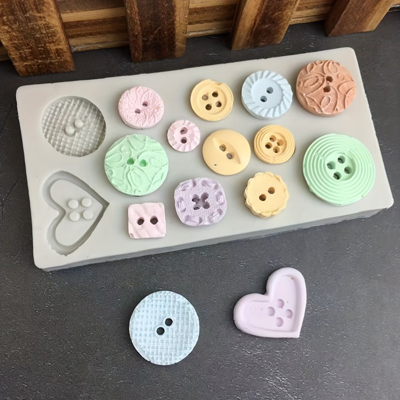 Buttons Shape Silicone Mold Si - Candle Making Ideas ulasan dan harga
