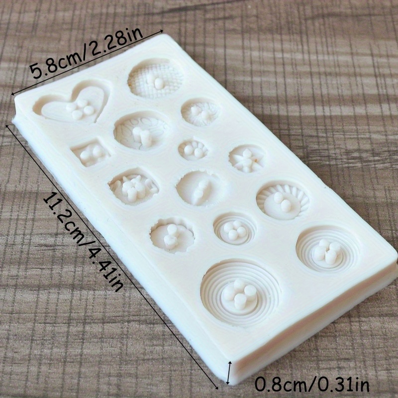 Buttons Shape Silicone Mold Si - Candle Making Ideas ulasan dan harga