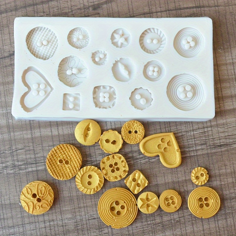Buttons Shape Silicone Mold Si - Candle Making Ideas ulasan dan harga