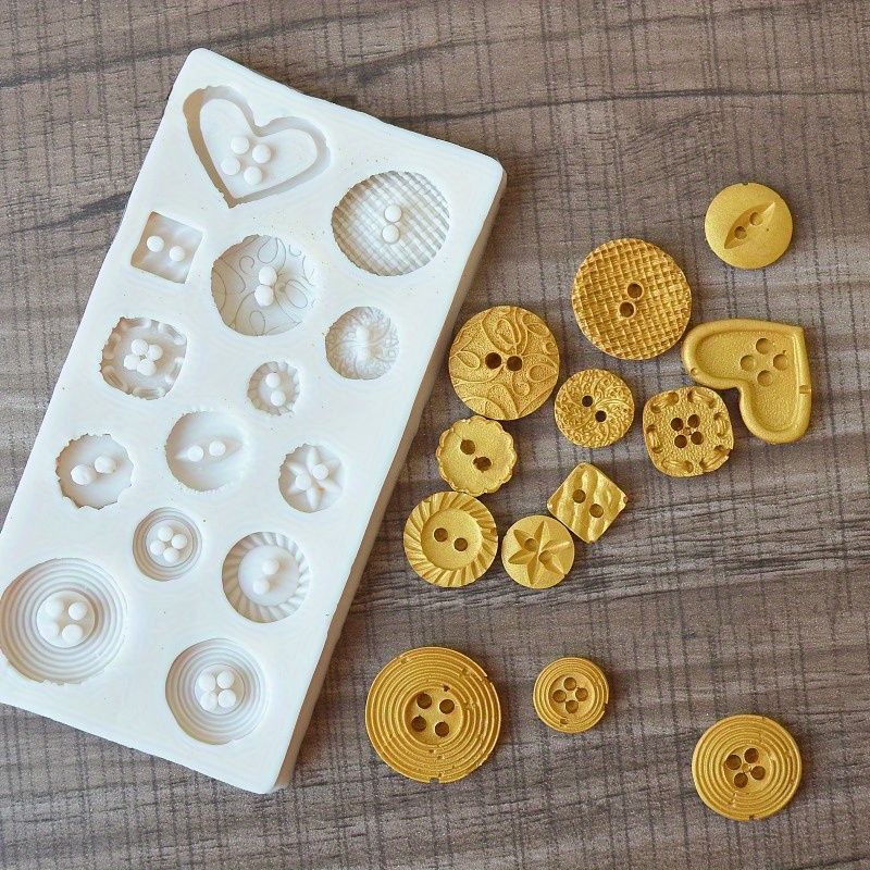 Buttons Shape Silicone Mold Si - Candle Making Ideas ulasan dan harga