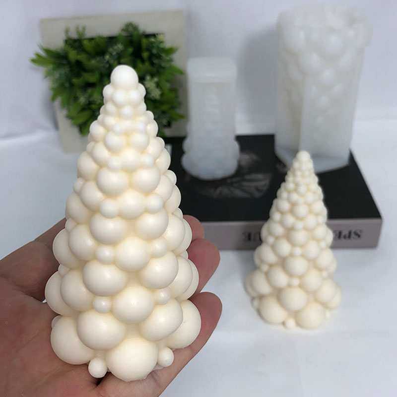 3D Bubble Christmas Tree Silic - Candle Making Kits ulasan dan harga