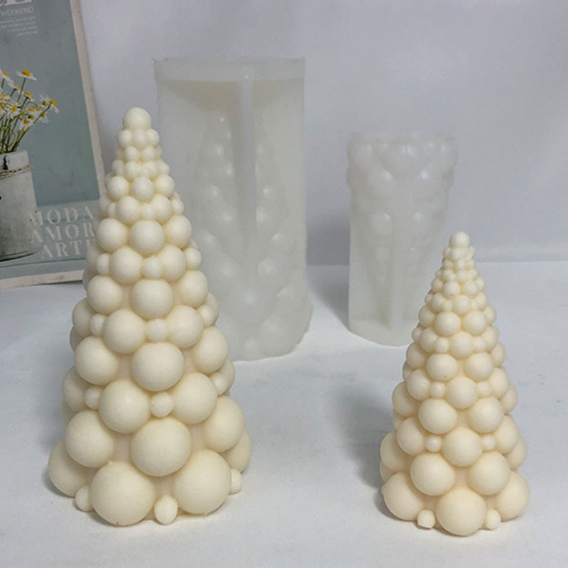 3D Bubble Christmas Tree Silic - Candle Making Kits ulasan dan harga