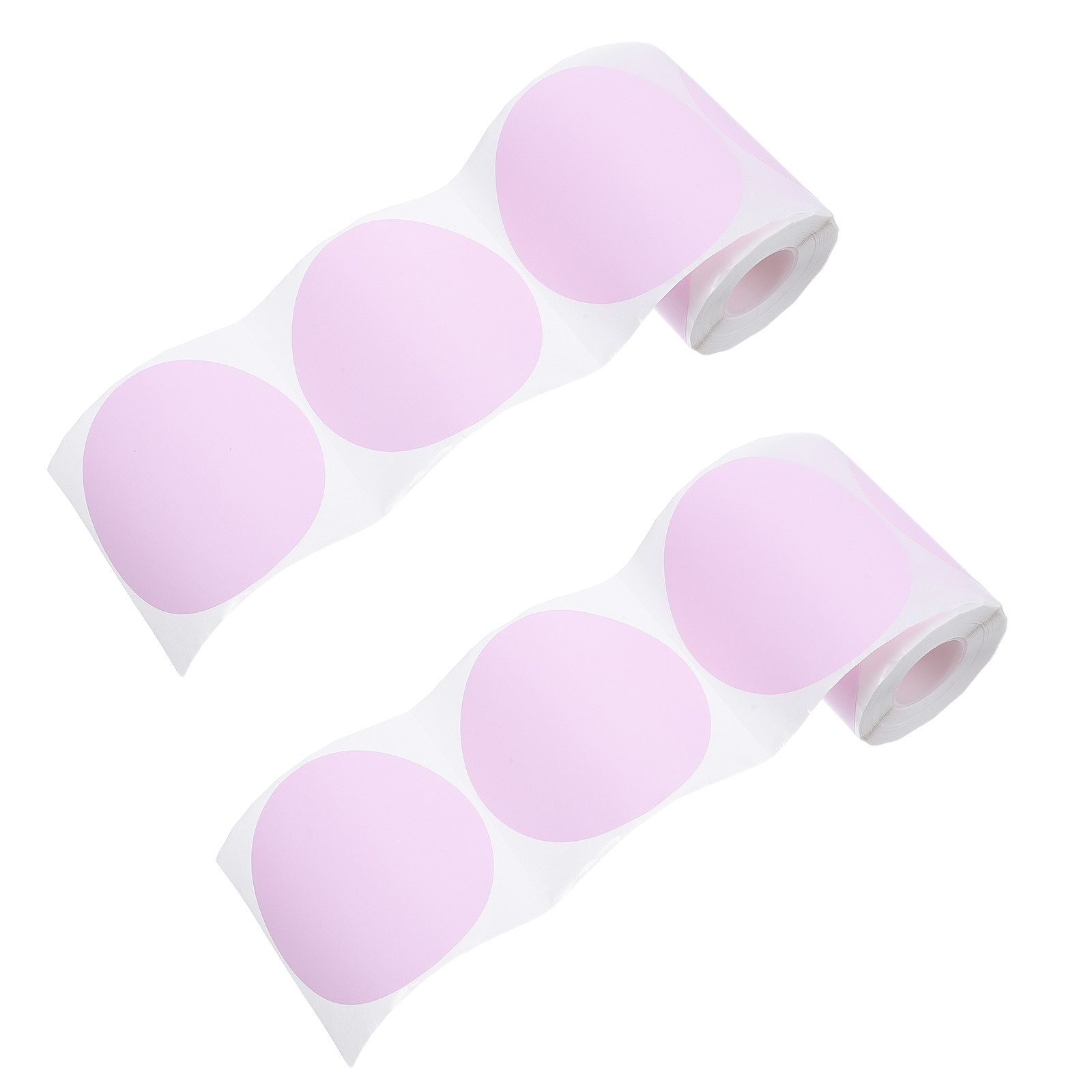 2 Rolls Round Thermal Label St - Label Sticker Round ulasan dan harga