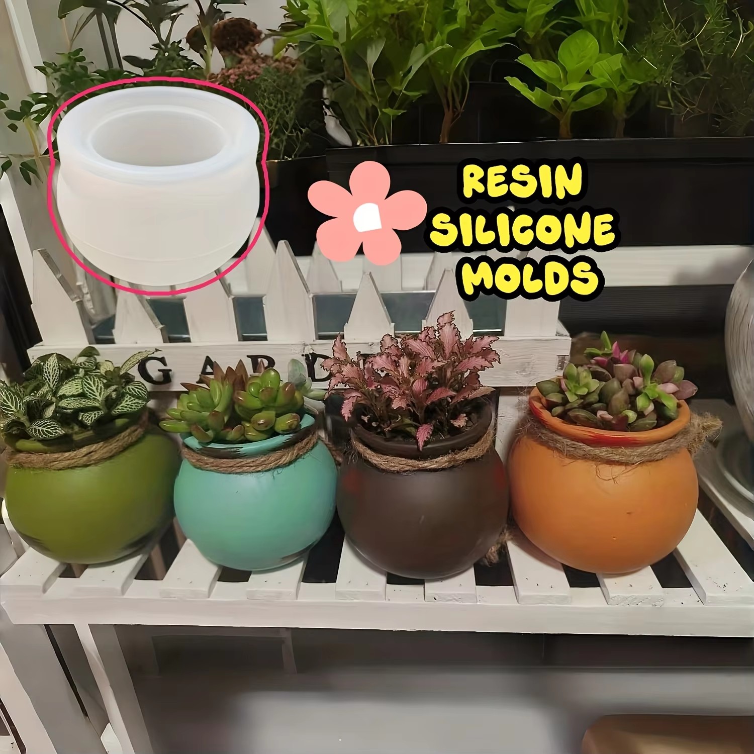 Silicone Flower Pot Molds, Res - Candle Making Ideas ulasan dan harga