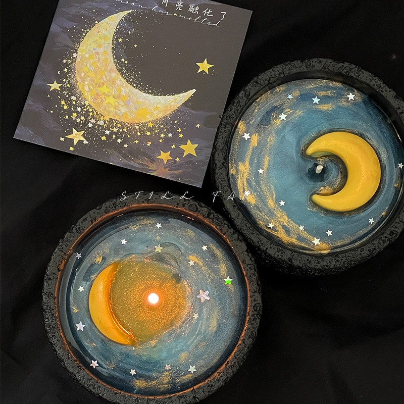 Melting Moon Scented Candle Ha - Candle Making Wax ulasan dan harga