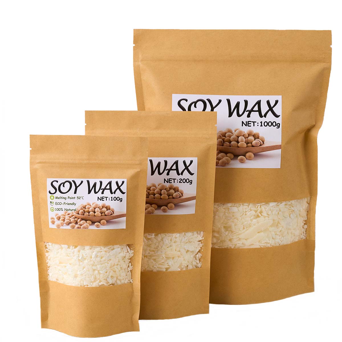 1 Pounds Pure White Soy Wax Fo - Candle Making Wax ulasan dan harga