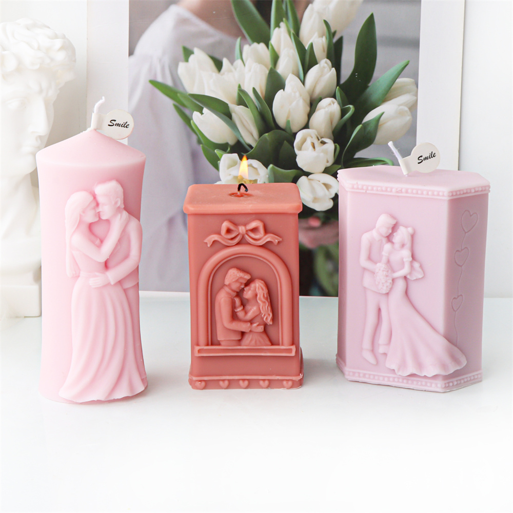 Man and Woman Pillar Silicone  - Candle Making Kits ulasan dan harga