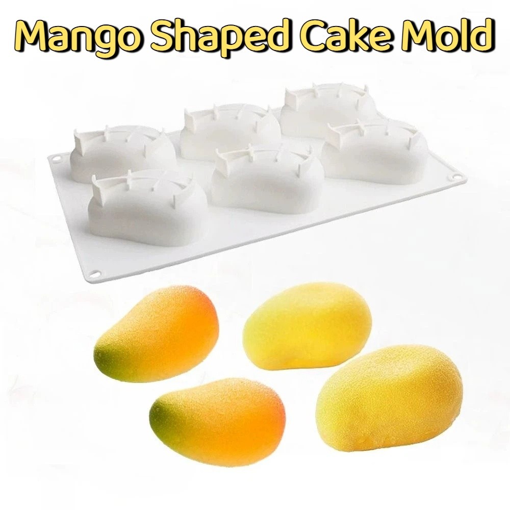 6 Cavity Mango Shaped Cake Mol - Candle Making Ideas ulasan dan harga