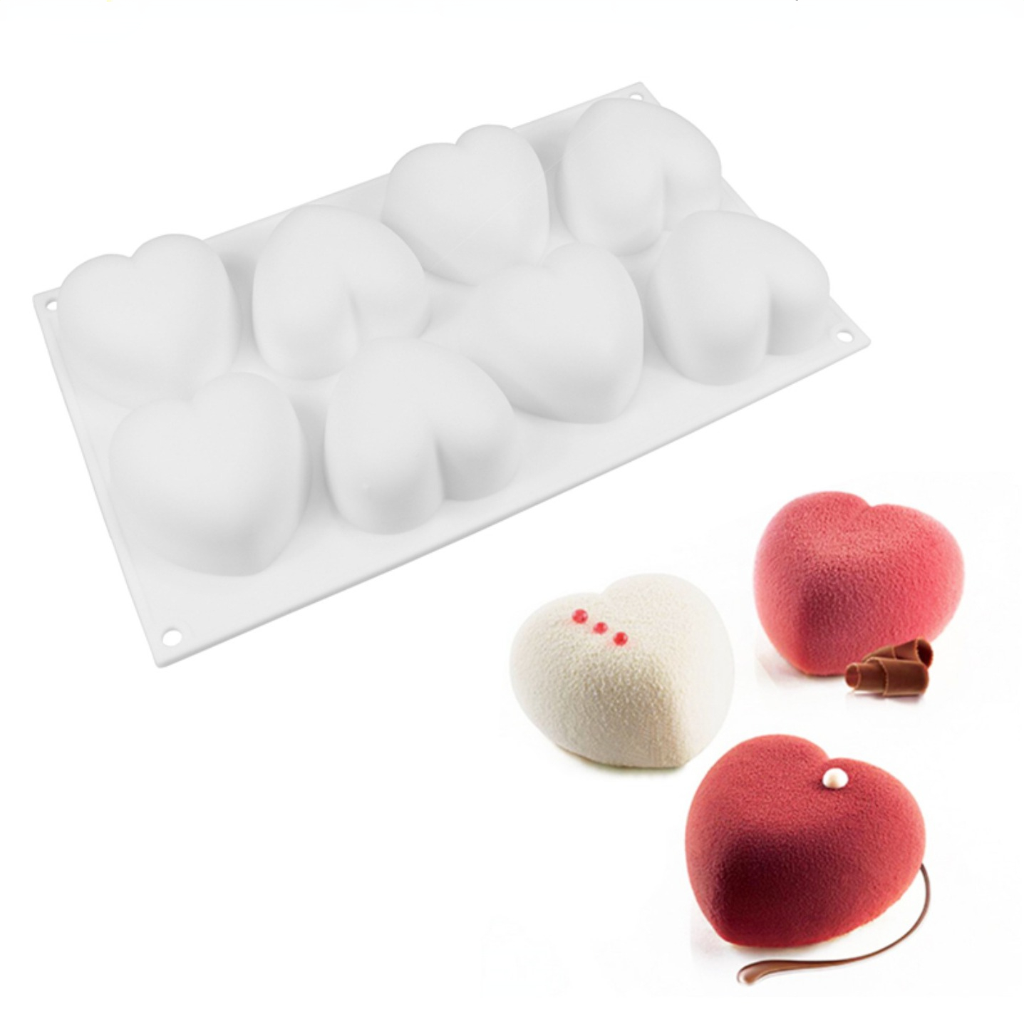 Love Heart Silicone Soap Mold  - Candle Making Ideas ulasan dan harga