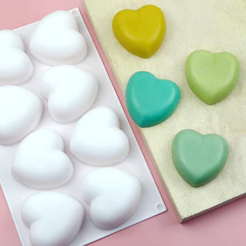 Love Heart Silicone Soap Mold  - Candle Making Ideas ulasan dan harga