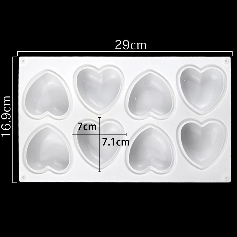 Love Heart Silicone Soap Mold  - Candle Making Ideas ulasan dan harga