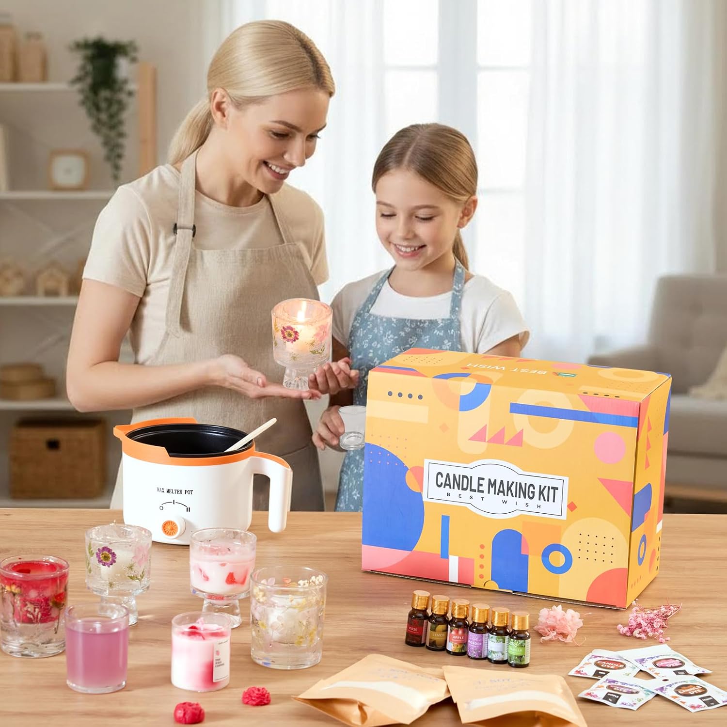 2-in-1 Soy & Jelly Wax DIY Can - Candle Making Kit For Adults ulasan dan harga
