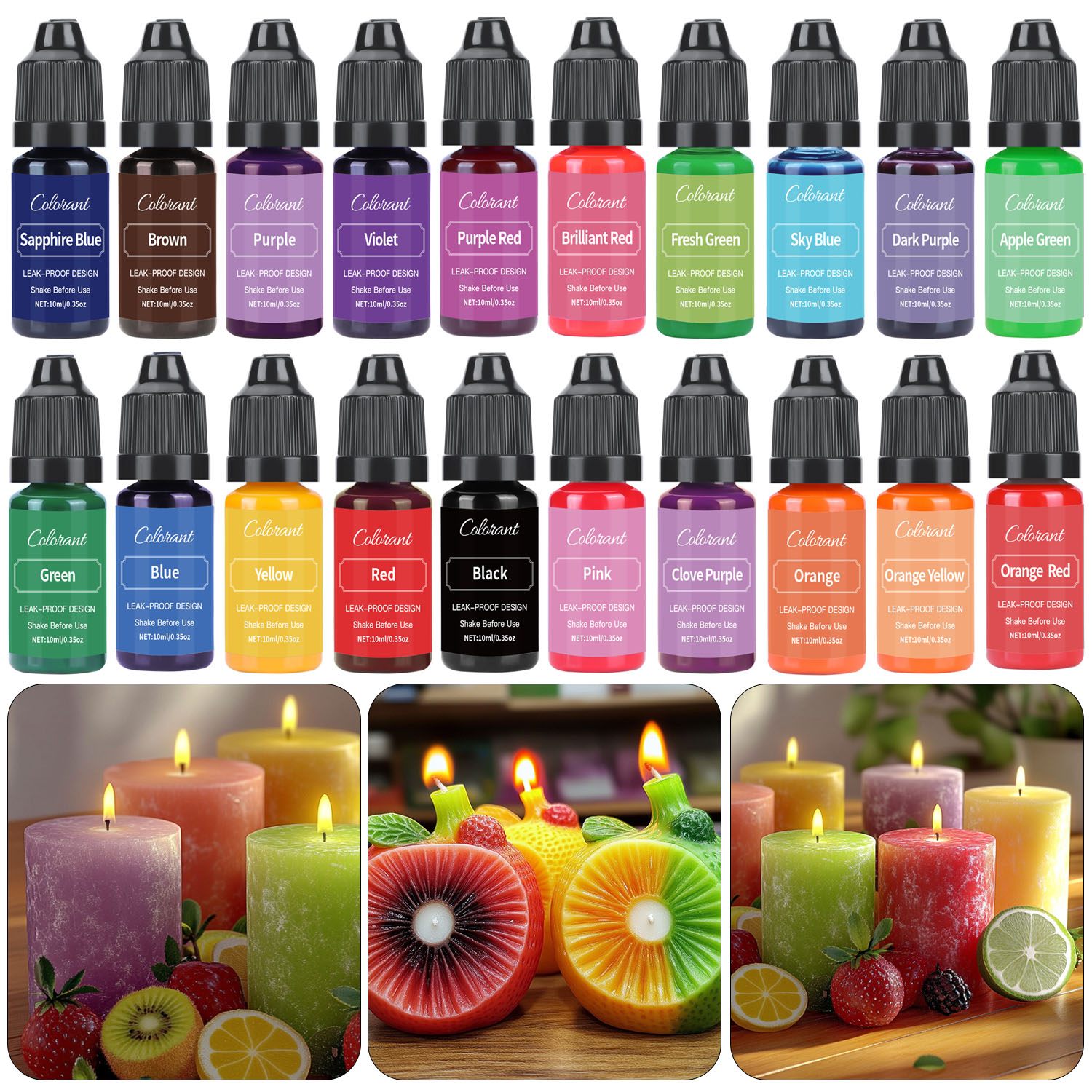 Liquid Candle Dye For Soy Wax  - Candle Dye Chip ulasan dan harga