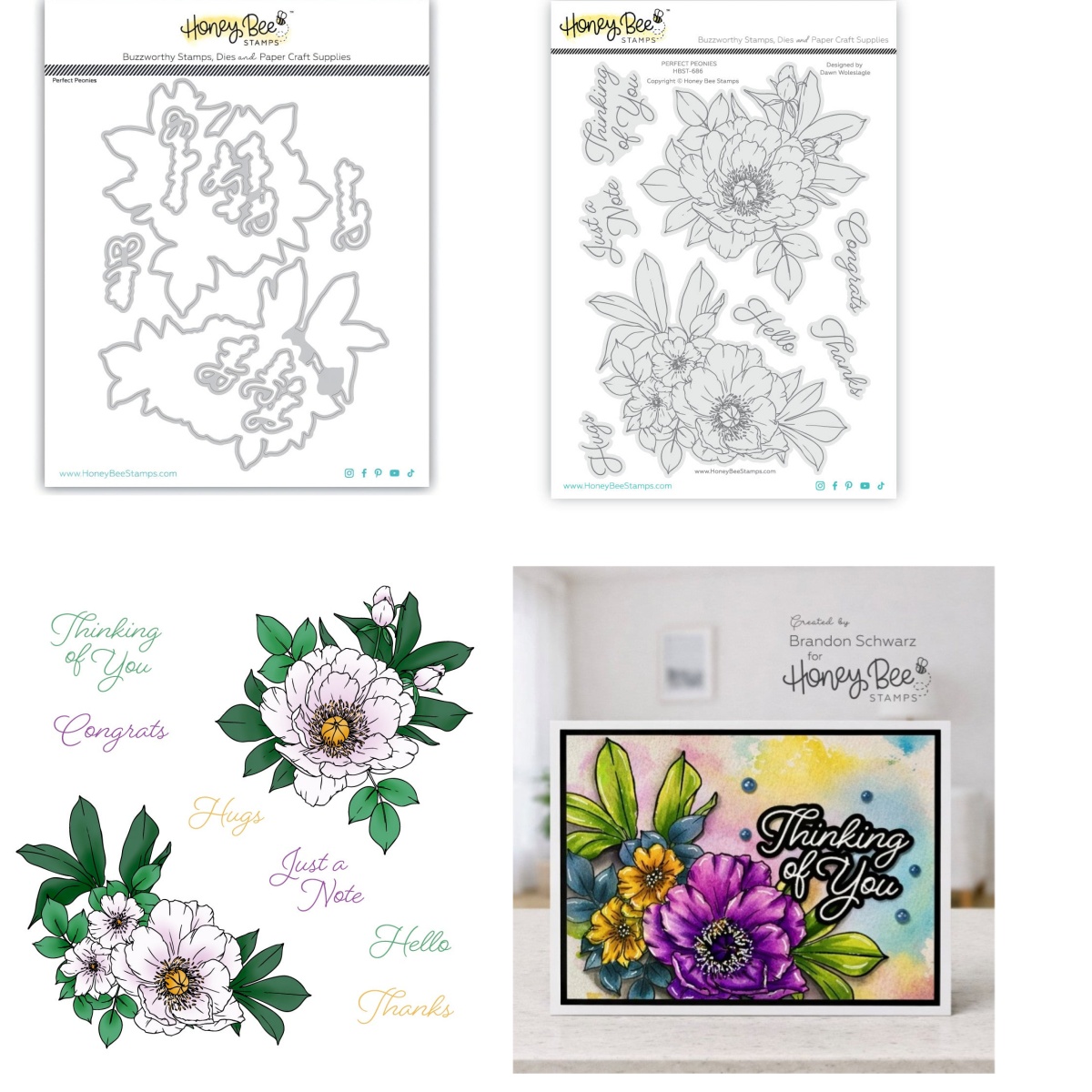 Peonies Clear Stamps Cutting D - Candle Making Instructions ulasan dan harga