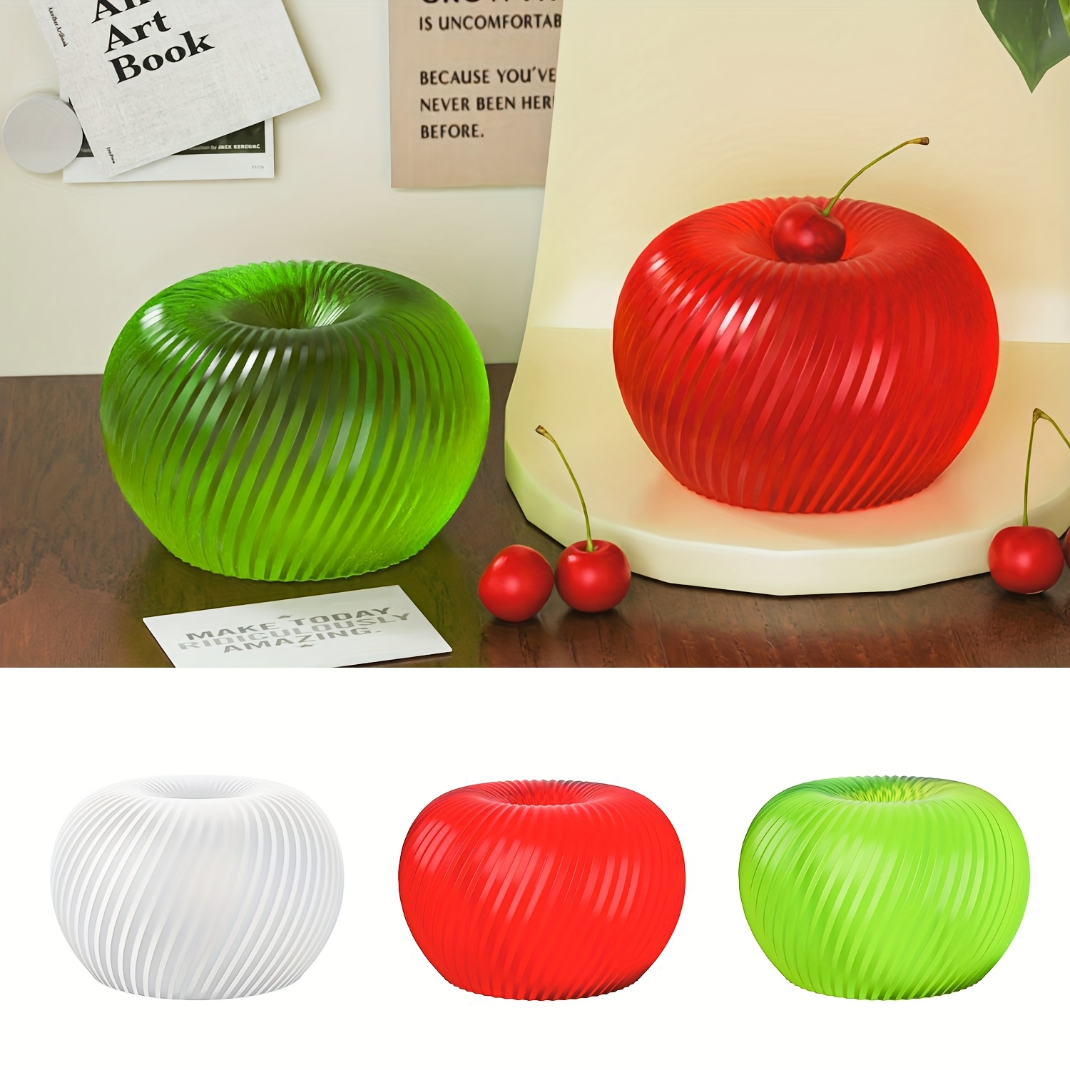 A trendy red apple silicone mo - Candle Making Ideas ulasan dan harga