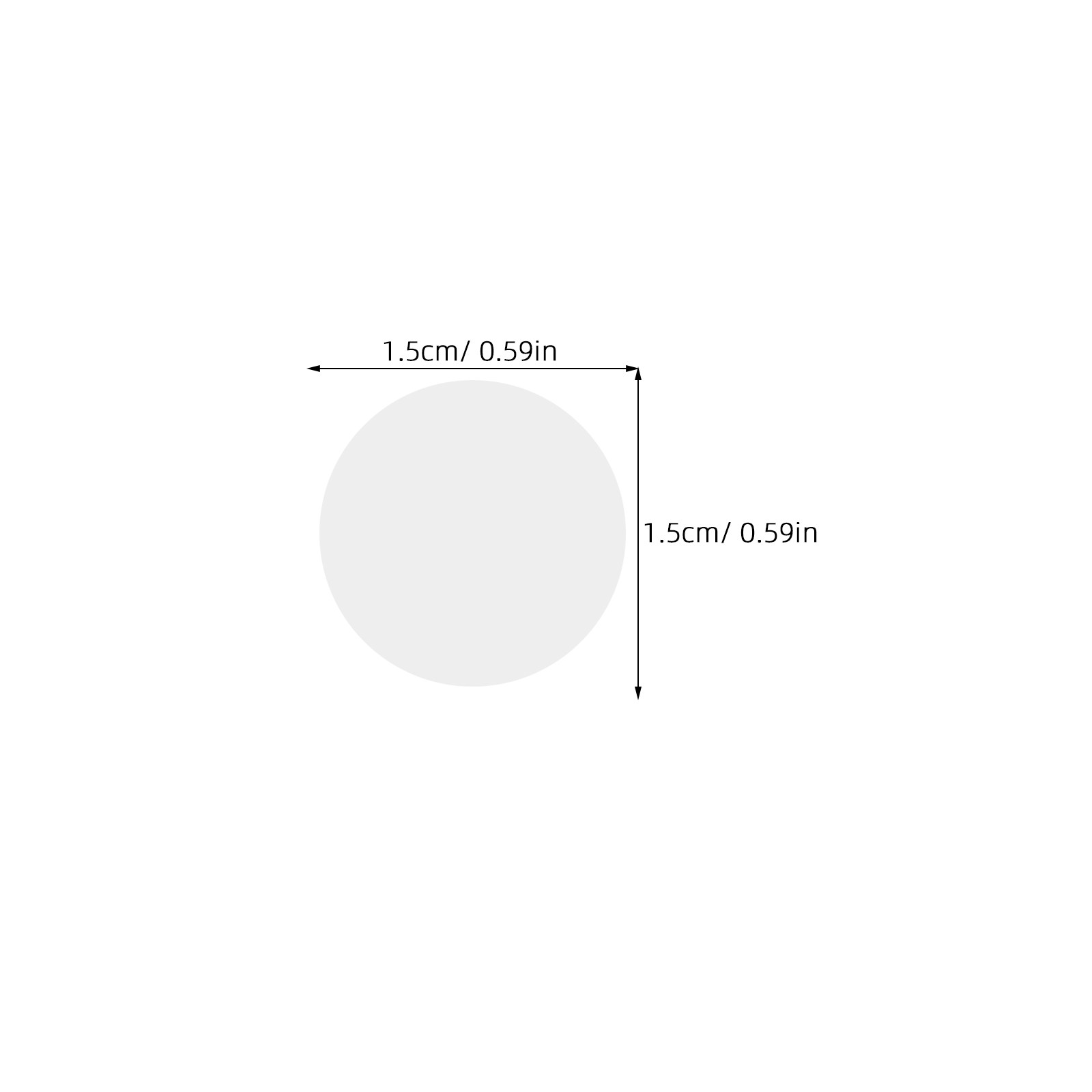 5000Pcs Transparent Sealing St - Label Sticker Round ulasan dan harga