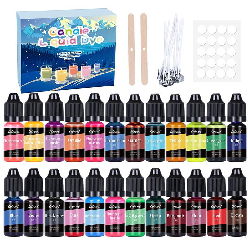 20/24Colors Candle Dyes Pigmen - Candle Making Instructions ulasan dan harga