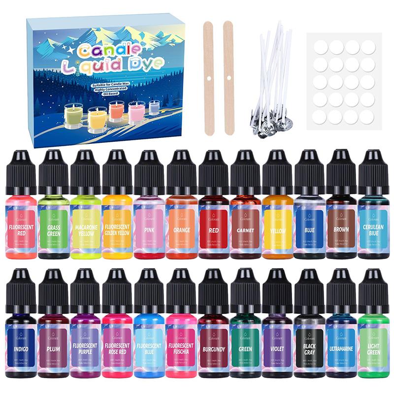 20/24Colors Candle Dyes Pigmen - Candle Making Instructions ulasan dan harga