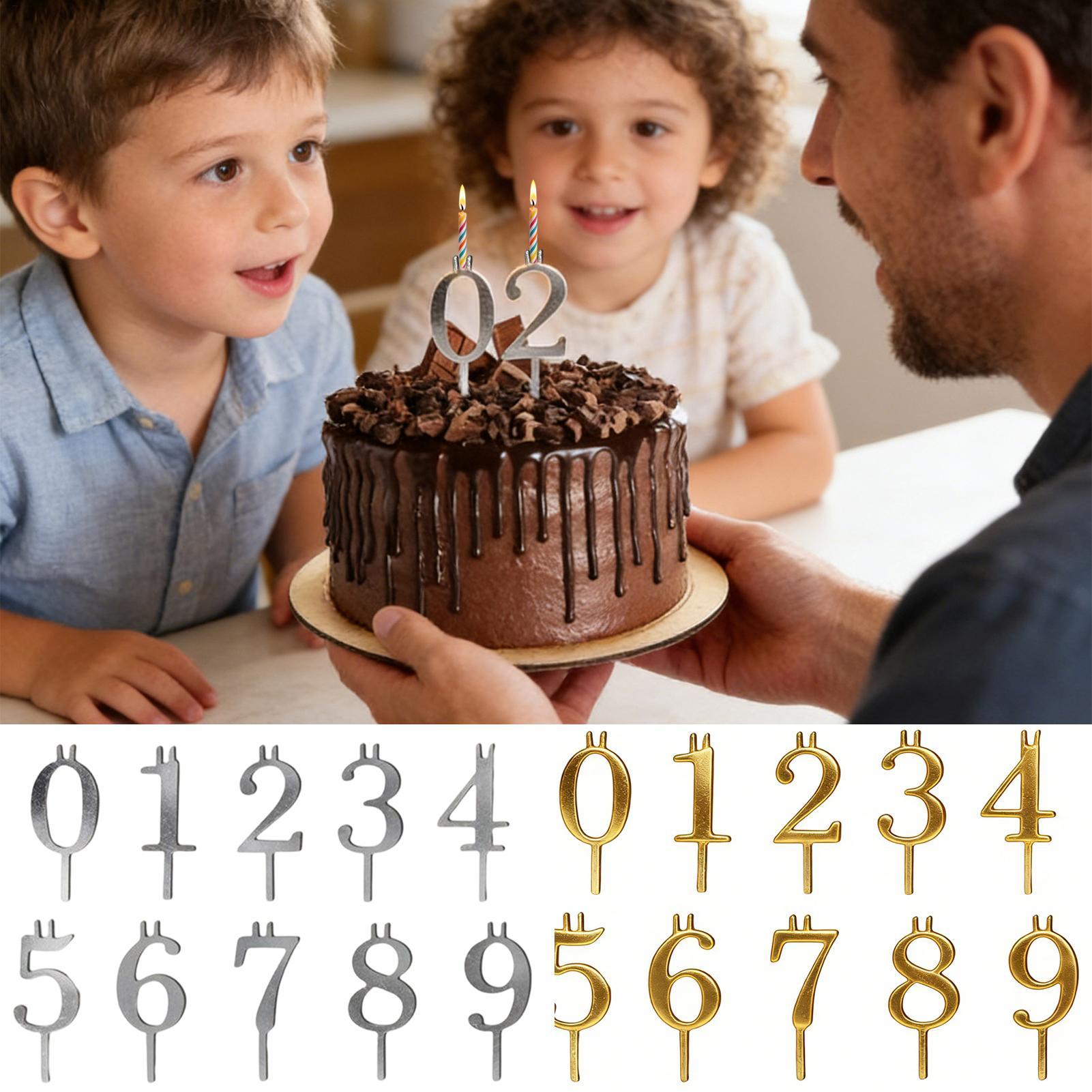 10pcs 0-9 Number Cake Toppers  - Candle Making Ideas ulasan dan harga