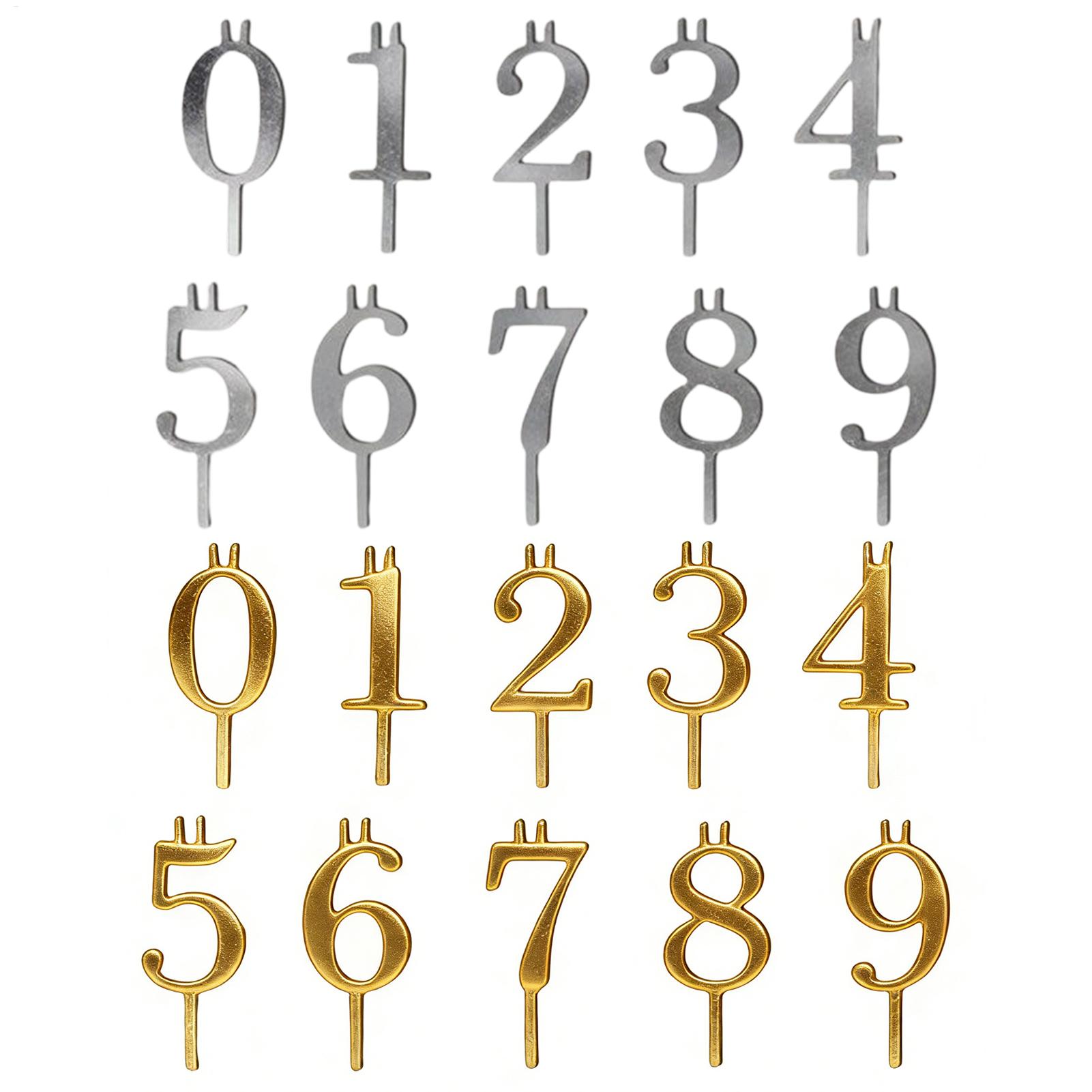 10pcs 0-9 Number Cake Toppers  - Candle Making Ideas ulasan dan harga